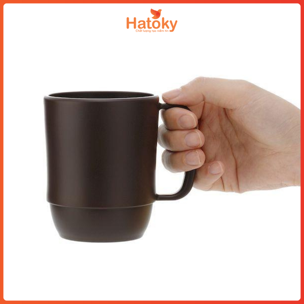 Cốc Nhựa Inomata Mug Cup Màu Đỏ 350ml