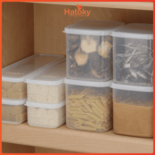 Hộp thực phẩm vuông INOMATA chịu nhiệt lò vi sóng dung tích 1600ml