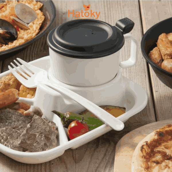 Cốc Uống Nước Có Nắp Inomata 360ml