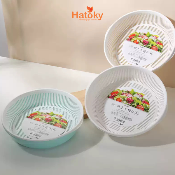 Khay Đựng Rau Củ Quả 2 Lớp Hình Tròn 1.8L