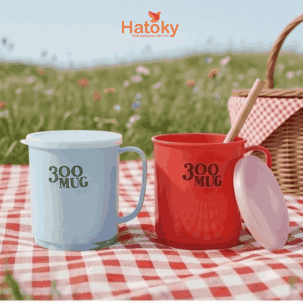 Ly Nhựa Nakaya 300ml Có Nắp K519