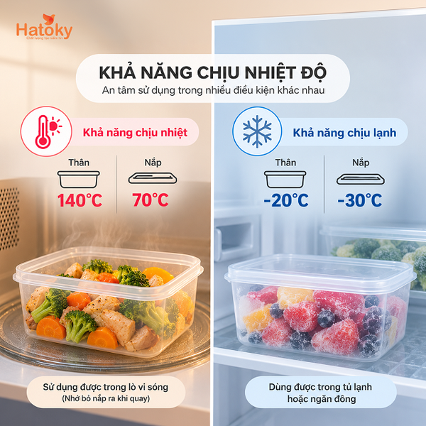 Hộp đựng thực phẩm chịu nhiệt lò vi sóng - K290-1