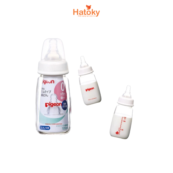 Bình sữa Pigeon PPSU cổ rộng 120ml - Dành cho trẻ sơ sinh