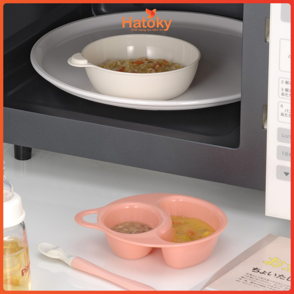 Bát chia ngăn ăn dặm, đựng súp INOMATA