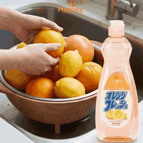 Nước rửa chén, bát hương cam 600ml