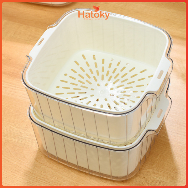 Rổ vuông 2 lớp đa năng Size L