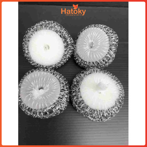 Mút Inox Cọ Rửa Nồi Tawashi S 4 Miếng KOKUBO