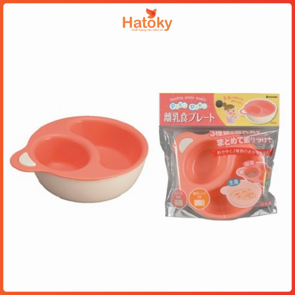 Bát chia ngăn ăn dặm, đựng súp INOMATA