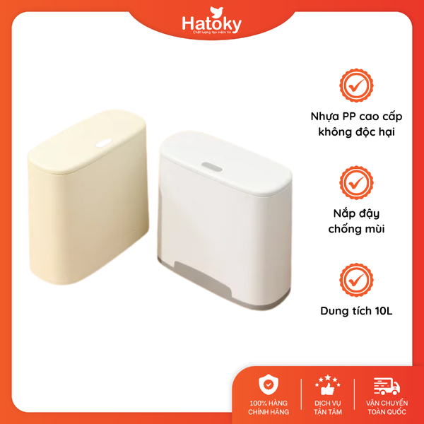 Thùng rác nhấn tay 10L