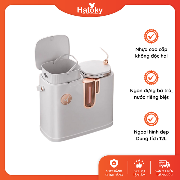 Thùng rác bàn trà 12L