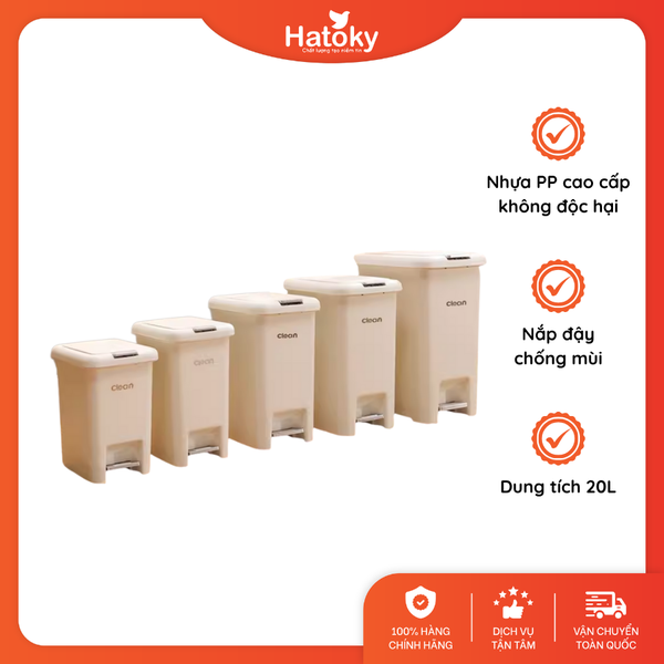 Thùng rác 2 cách mở thông minh 20L