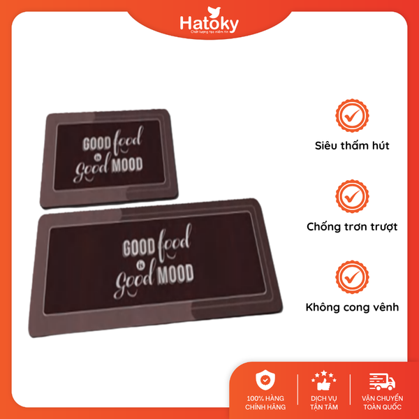 Thảm nhà bếp siêu thấm chống trơn trượt CS-1159 120x45cm