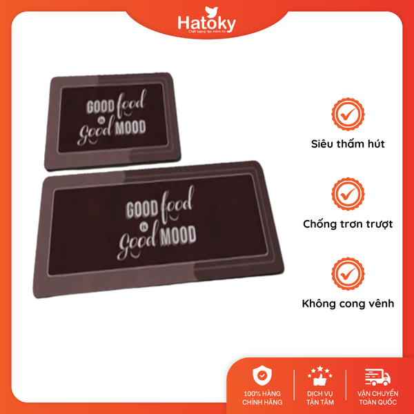 Thảm nhà bếp siêu thấm chống trơn trượt CS-1159 75x45cm