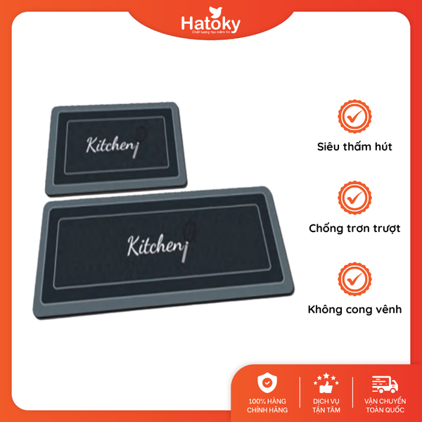 Thảm nhà bếp siêu thấm chống trơn trượt CS-1317 120x45cm