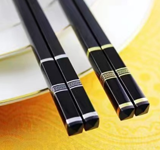 Set 10 đôi  đũa cao cấp 27cm - Màu vàng