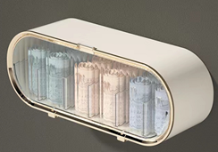 Hộp đựng vớ, đồ lót chống bụi gắn tường - Màu trắng