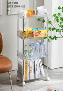 Kệ để đồ đa năng trong suốt - 3 tầng Trắng