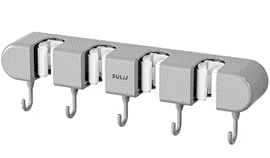 Kẹp giữ cây lau nhà gắn tường - 4 kẹp