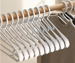 Set 5 móc treo đồ có chống trượt - màu hồng