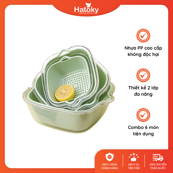 Set 6 rổ đa năng