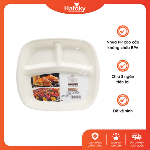 Khay ăn chia ngăn cho bé - K482-1