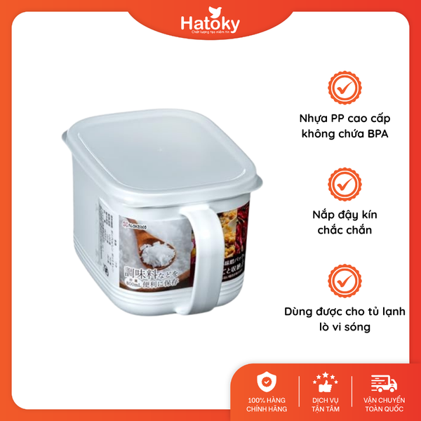Hộp Đựng Thực Phẩm Nakaya Nắp Mềm Có Tay Cầm 800ml - K494