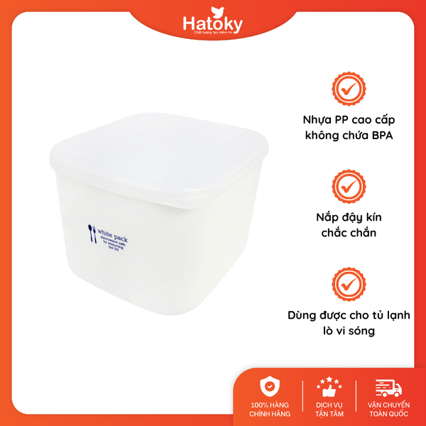 Hộp Đựng Thực Phẩm Chịu Nhiệt Lò Vi Sóng 1L (K514)
