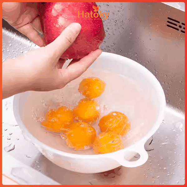 Chậu nhựa rửa rau củ NAKAYA 3,5L