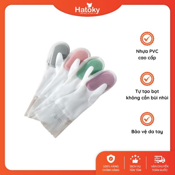 Găng tay rửa chén bát tạo bọt SS-M
