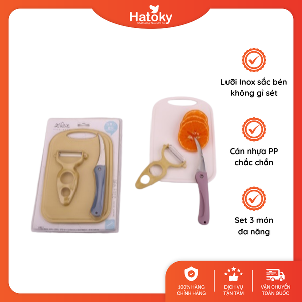 Set 3 món gọt hoa quả đa năng MSD-3829