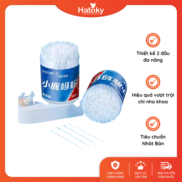 Bộ Tăm nha khoa 2 đầu chăm sóc răng miệng