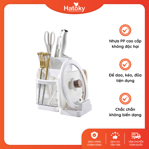 Kệ dao đũa đa năng - Trắng