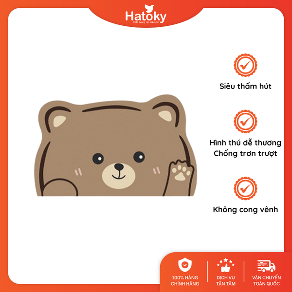 Thảm chùi chân hình thú 3D SHP- 007