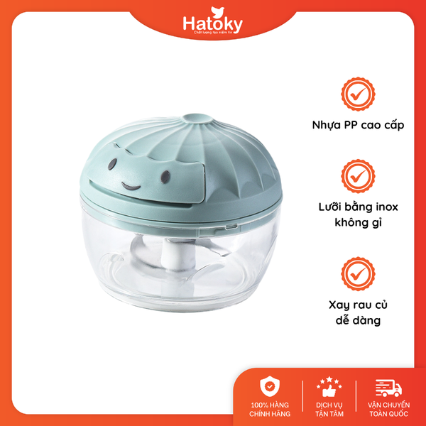 Dụng cụ xay nghiền rau củ kéo tay size S, M, L