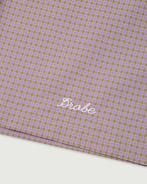 Easy Plaid Shorts - Lilac & Tan