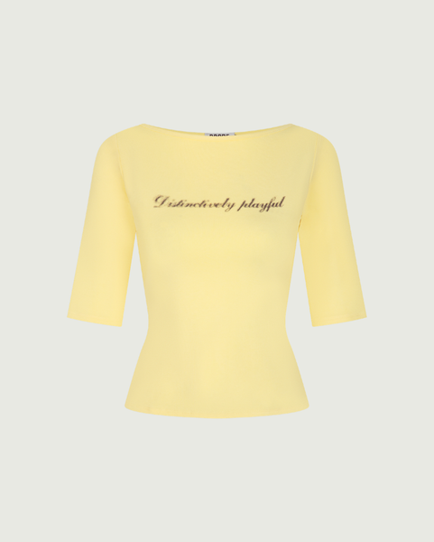Contour Tee - Butter Yellow