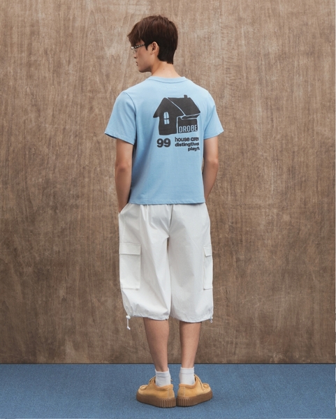 Capri Parachute Pants - Off-white