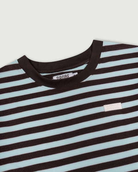 Autumn Striped Long-sleeve Tee - Chocoblue
