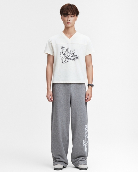 Faded Athleisure Tee - Cream