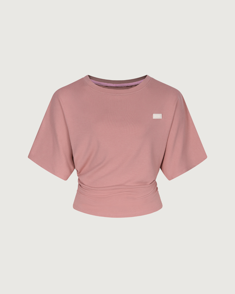 Fitted-waist Tee - Pastel Pink