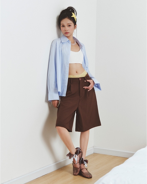 Striped Long-sleeve Shirt - Sky Blue
