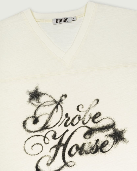 Faded Athleisure Tee - Cream