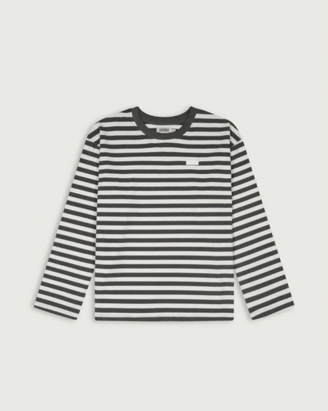 Autumn Striped Long-sleeve Tee - Chalk Grey