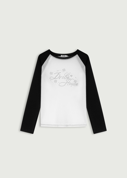 Pixel Raglan Paper Tee - Black