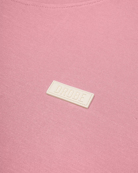 Fitted-waist Tee - Pastel Pink