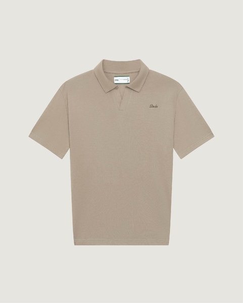 Scripted Laid-back Polo - Cafe