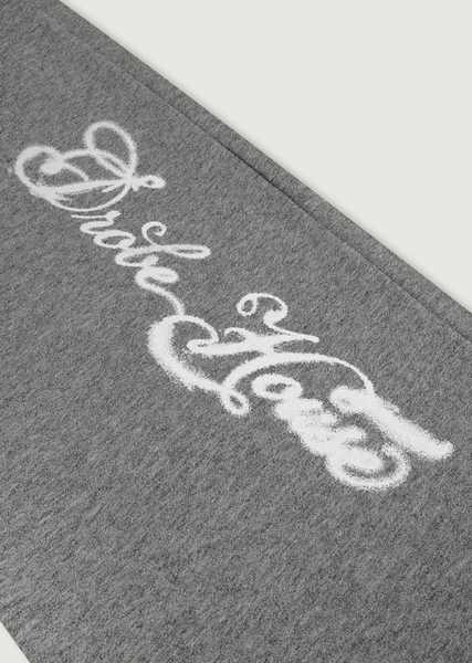 Foldover Straight Sweatpants - Heather Grey