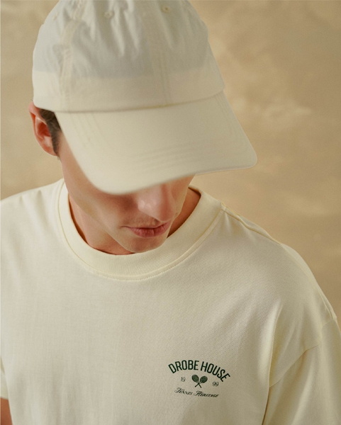 Racquets Boxy Tee - Cream