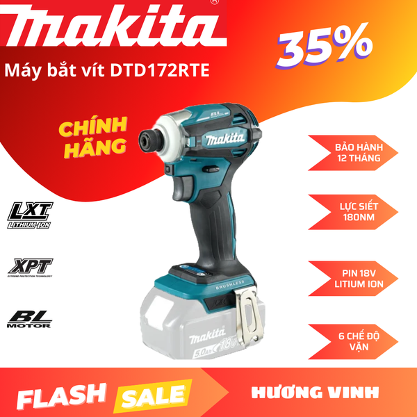 Máy bắt vít pin Makita DTD172RTE