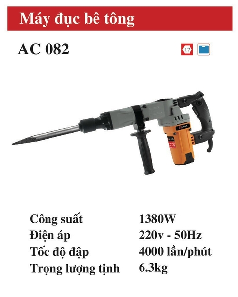 Máy đục bê tông ACC AC082